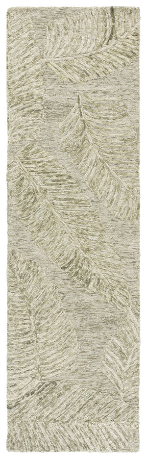 Safavieh Jardin Hand-Tufted Sage & Ivory Floral Rug — Wool-Cotton Blend, Medium Pile, Timeless Textured Elegance 6'-0" x 9'-0" JAR331W-6