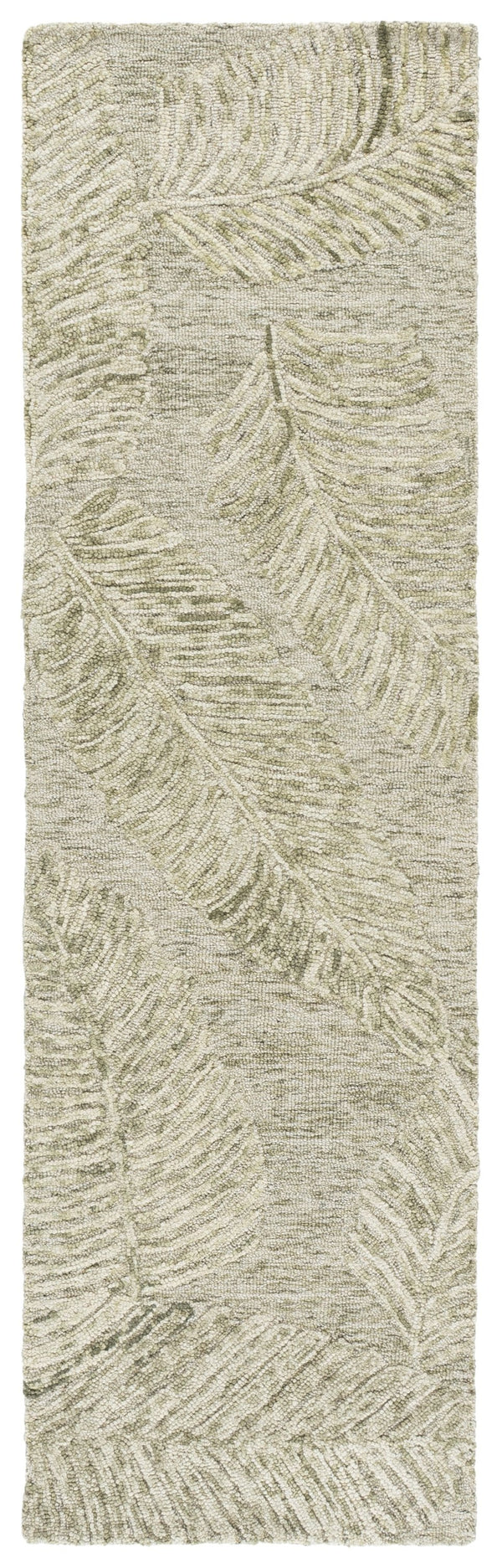 Safavieh Jardin Hand-Tufted Sage & Ivory Floral Rug — Wool-Cotton Blend, Medium Pile, Timeless Textured Elegance 6'-0" x 9'-0" JAR331W-6
