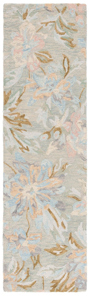 Safavieh Jardin Hand Tufted Wool Runner Rug with Country Floral Pattern for Hallway Entryway 2'-3" x 8'-0" JAR351F-28