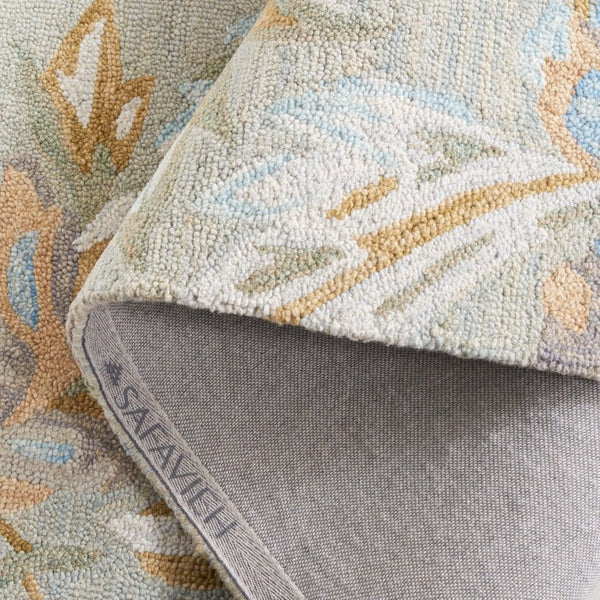 Safavieh Jardin Hand Tufted Wool Runner Rug with Country Floral Pattern for Hallway Entryway 5'-0" x 8'-0" JAR351F-5