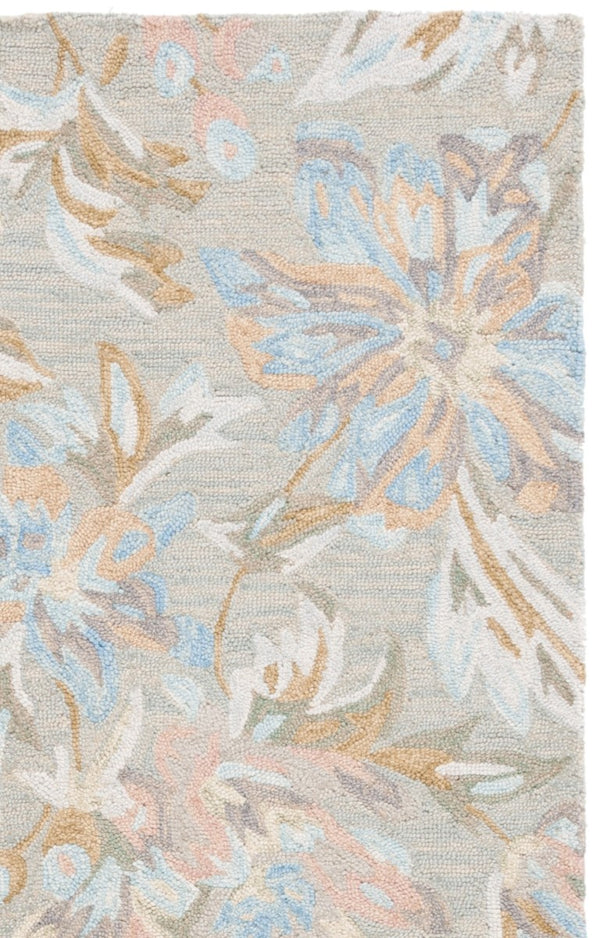Safavieh Jardin Hand Tufted Wool Runner Rug with Country Floral Pattern for Hallway Entryway 5'-0" x 8'-0" JAR351F-5