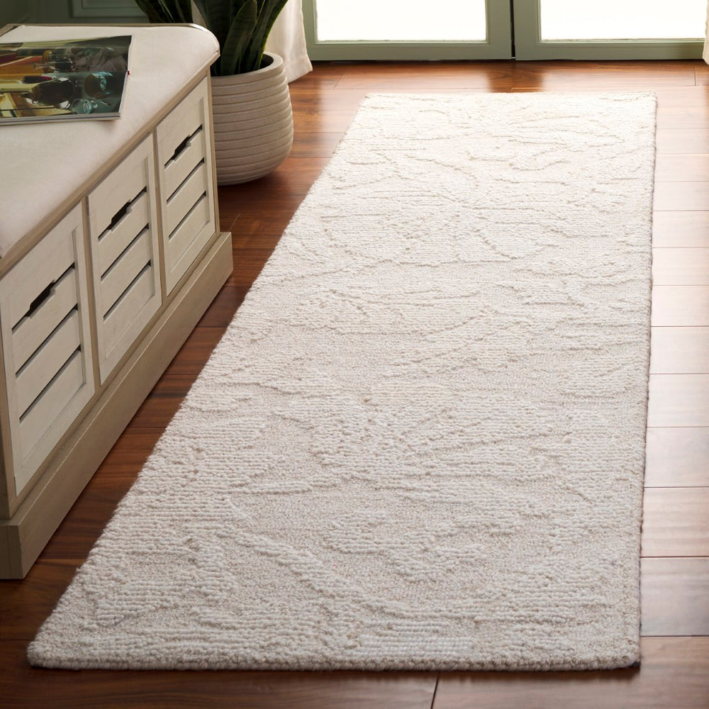 Safavieh Jardin Hand-tufted Area Rug: Luxurious Floral Design For Elegant Living Spaces And Cozy Comfort Ivory 85% Wool,15% Cotton Jar353a-4