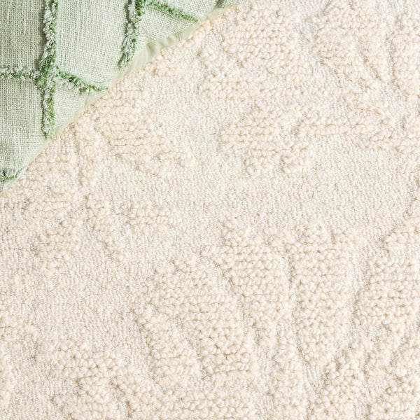 Safavieh Jardin Hand-tufted Area Rug: Luxurious Floral Design For Elegant Living Spaces And Cozy Comfort Ivory 85% Wool,15% Cotton Jar353a-4