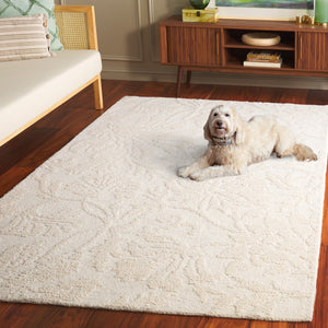 Safavieh Jardin Hand-tufted Area Rug: Luxurious Floral Design For Elegant Living Spaces And Cozy Comfort Ivory 85% Wool,15% Cotton Jar353a-4