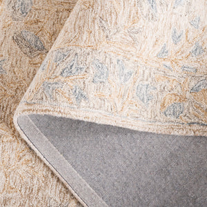 Safavieh Jardin Floral Area Rug - Handcrafted Wool & Cotton, Elegant Design For Luxurious Home Décor Beige ,Grey 85% Wool,15% Cotton Jar354b-3