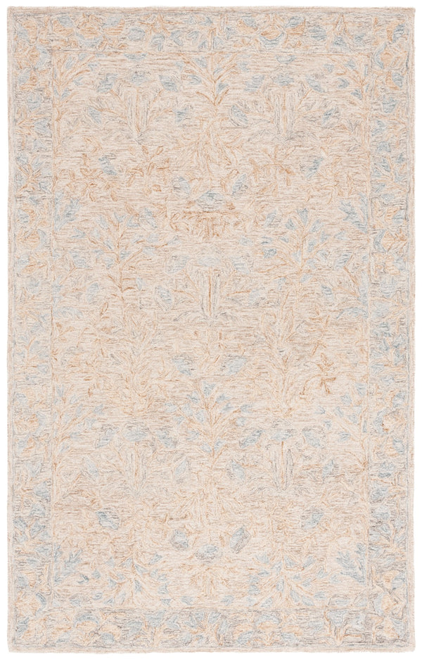 Safavieh Jardin Floral Area Rug - Handcrafted Wool & Cotton, Elegant Design For Luxurious Home Décor Beige ,Grey 85% Wool,15% Cotton Jar354b-3