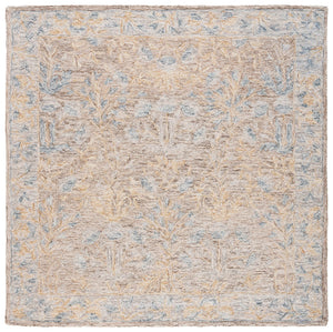 Safavieh Jardin Floral Area Rug - Handcrafted Wool & Cotton, Elegant Design For Luxurious Home Décor Beige ,Grey 85% Wool,15% Cotton Jar354b-3
