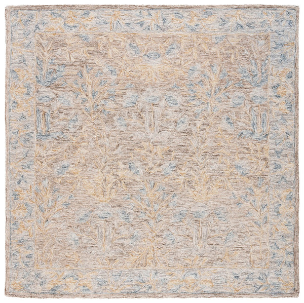 Safavieh Jardin Floral Area Rug - Handcrafted Wool & Cotton, Elegant Design For Luxurious Home Décor Beige ,Grey 85% Wool,15% Cotton Jar354b-3