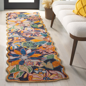 Safavieh Jardin Floral Area Rug - Hand-tufted Luxury In Wool And Cotton For Elegant Home Décor Solutions Black ,Green 85% Wool,15% Cotton Jar356z-3