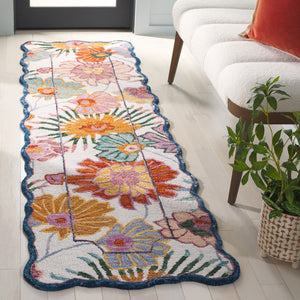 Safavieh Jardin Hand-tufted Floral Area Rug - Luxurious Wool-cotton Blend For Elegant Home Décor Solutions Ivory ,Rust 85% Wool,15% Cotton Jar357a-4