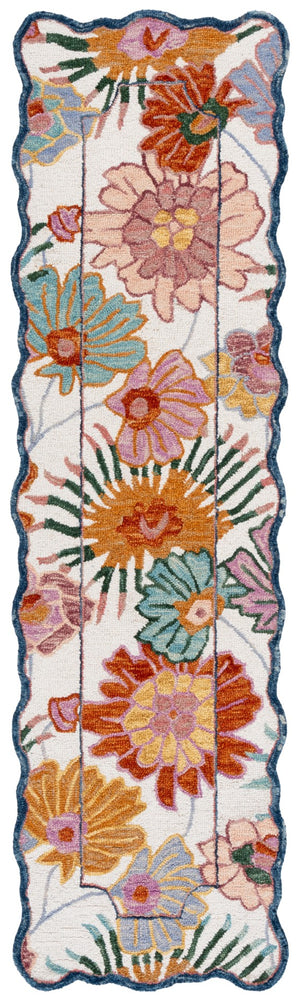 Safavieh Jardin Hand-tufted Floral Area Rug - Luxurious Wool-cotton Blend For Elegant Home Décor Solutions Ivory ,Rust 85% Wool,15% Cotton Jar357a-4