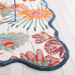 Safavieh Jardin Hand-tufted Floral Area Rug - Luxurious Wool-cotton Blend For Elegant Home Décor Solutions Ivory ,Rust 85% Wool,15% Cotton Jar357a-4