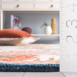 Safavieh Jardin Hand-tufted Floral Area Rug - Luxurious Wool-cotton Blend For Elegant Home Décor Solutions Ivory ,Rust 85% Wool,15% Cotton Jar357a-4