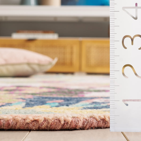 Safavieh Jardin Hand-tufted Floral Area Rug - Luxurious Wool-cotton Blend For Elegant Home Décor Solutions Navy ,Ivory 85% Wool,15% Cotton Jar357n-3