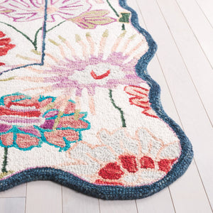 Safavieh Jardin Hand-tufted Floral Area Rug - Luxurious Wool-cotton Blend For Elegant Home Décor Solutions Green ,Ivory 85% Wool,15% Cotton Jar357y-4