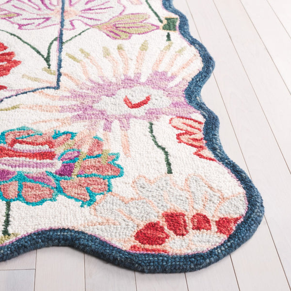 Safavieh Jardin Hand-tufted Floral Area Rug - Luxurious Wool-cotton Blend For Elegant Home Décor Solutions Green ,Ivory 85% Wool,15% Cotton Jar357y-4