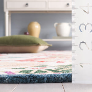 Safavieh Jardin Hand-tufted Floral Area Rug - Luxurious Wool-cotton Blend For Elegant Home Décor Solutions Green ,Ivory 85% Wool,15% Cotton Jar357y-4