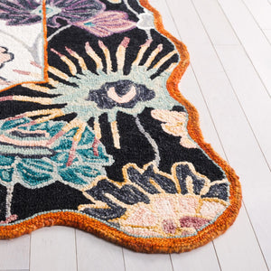 Safavieh Jardin Hand-tufted Floral Area Rug - Luxurious Wool-cotton Blend For Elegant Home Décor Solutions Black ,Ivory 85% Wool,15% Cotton Jar357z-6