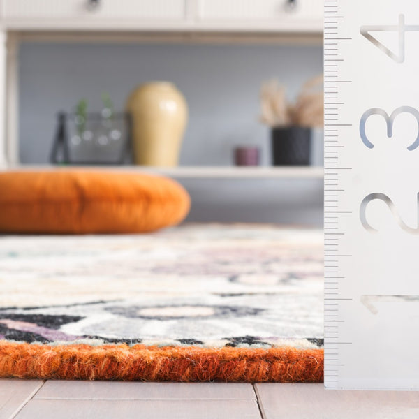 Safavieh Jardin Hand-tufted Floral Area Rug - Luxurious Wool-cotton Blend For Elegant Home Décor Solutions Black ,Ivory 85% Wool,15% Cotton Jar357z-6