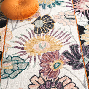 Safavieh Jardin Hand-tufted Floral Area Rug - Luxurious Wool-cotton Blend For Elegant Home Décor Solutions Black ,Ivory 85% Wool,15% Cotton Jar357z-6