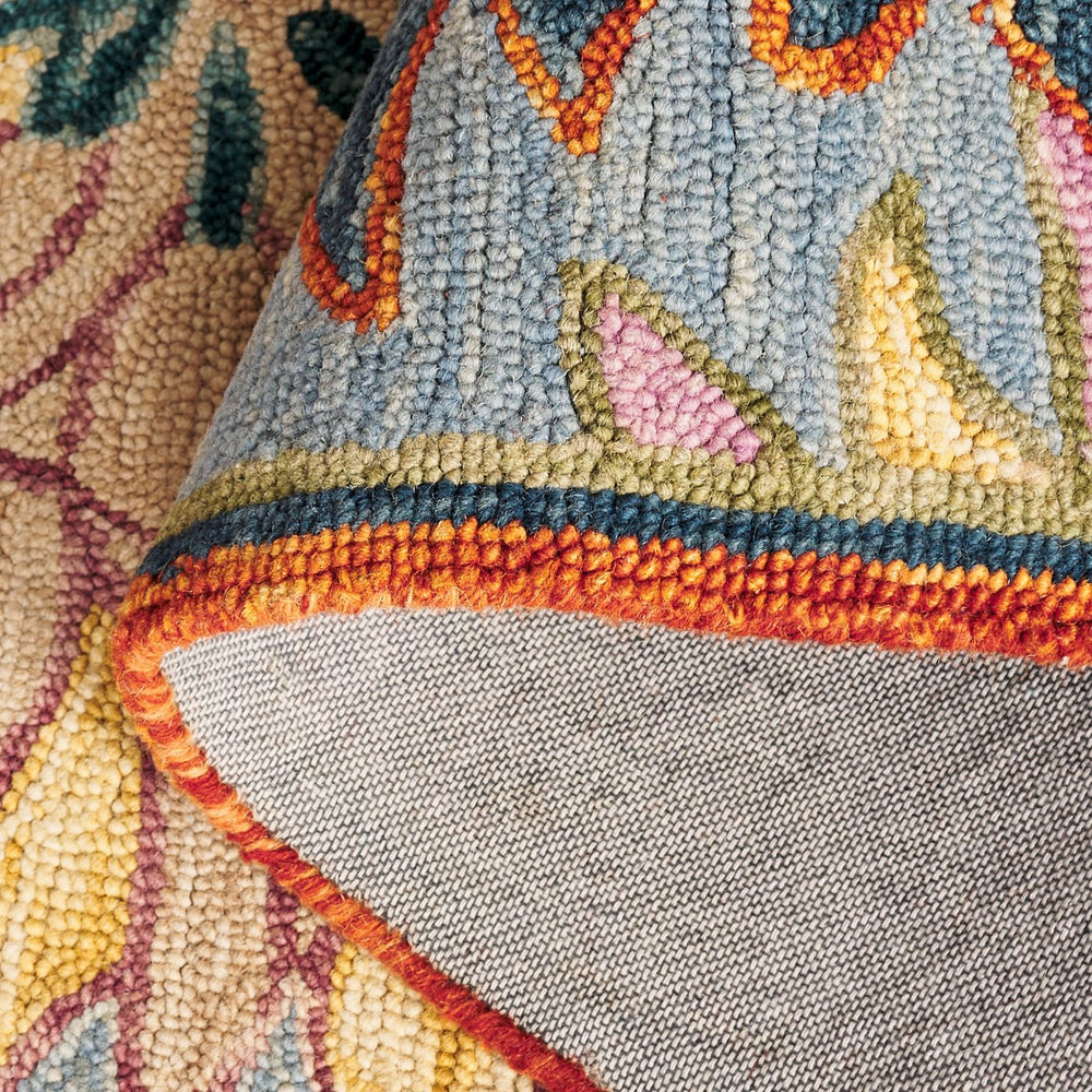 Safavieh Jardin Hand‑Tufted Floral Wool Rug In Pink & Rust — Plush Bohemian Botanical Accent For Living Rooms 8'-0" x 10'-0" JAR358U-8OV