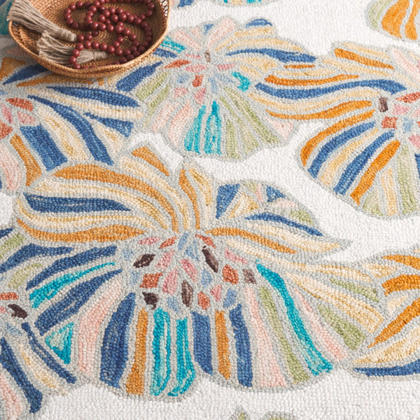 Safavieh Jardin359a Hand-tufted Area Rug - Luxurious Floral Design For A Cozy, Elegant Living Space Upgrade Ivory ,Blue 85% Wool,15% Cotton Jar359a-3