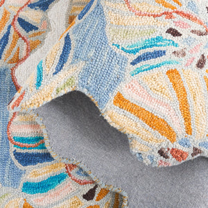 Safavieh Jardin359a Hand-tufted Area Rug - Luxurious Floral Design For A Cozy, Elegant Living Space Upgrade Ivory ,Blue 85% Wool,15% Cotton Jar359a-3