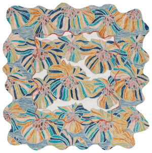 Safavieh Jardin359a Hand-tufted Area Rug - Luxurious Floral Design For A Cozy, Elegant Living Space Upgrade Ivory ,Blue 85% Wool,15% Cotton Jar359a-3