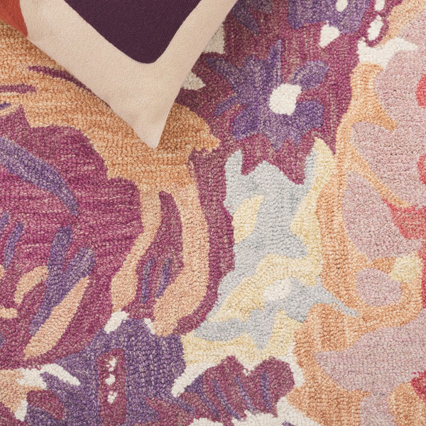 Safavieh Jardin Hand-tufted Floral Runner Rug - Luxurious Wool Blend, Elegant Design For Hallways & Entryways Ivory ,Pink 85% Wool,15% Cotton Jar360a-6r