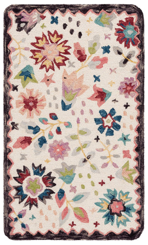 Safavieh Ivory Floral Area Rug – Hand-tufted Luxury In Soft Hues For A Cozy, Elegant Living Space Décor Ivory ,Light Pink 85% Wool,15% Cotton Jar366a-3