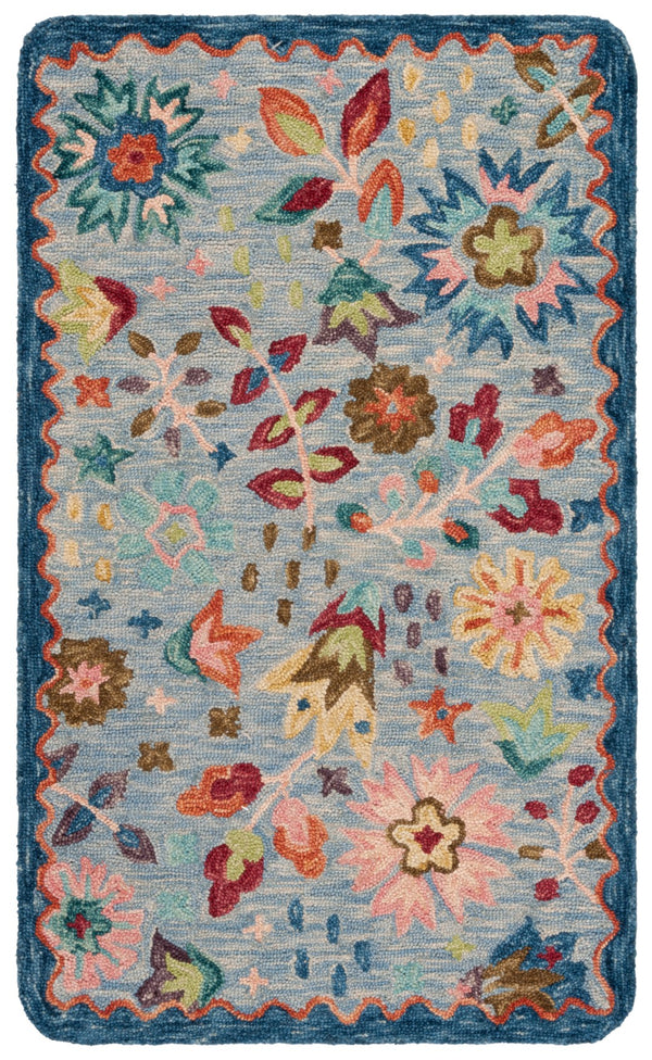 Safavieh Ivory Hand-tufted Floral Area Rug - Timeless Elegance In Wool And Cotton For Stylish Home Decor Blue ,Pink 85% Wool,15% Cotton Jar366m-2745