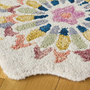 Safavieh Jardin Hand Tufted Wool Bohemian Area Rug Ivory Green Artisan Woven Accent JAR368Y-33S