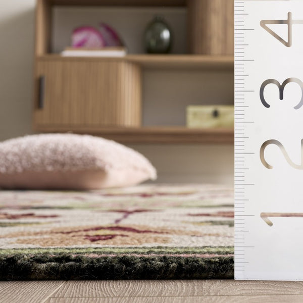 Safavieh Jardin Hand-Tufted Wool Runner Rug Floral Ivory Blush for Hallways and Entryways 5'-0" x 8'-0" JAR370U-5