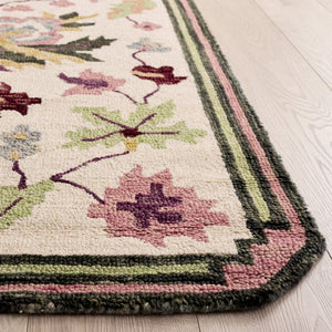 Safavieh Jardin Hand-Tufted Wool Runner Rug Floral Ivory Blush for Hallways and Entryways 9'-0" x 12'-0" JAR370U-9