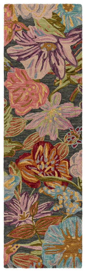 Safavieh Jardin Hand-Tufted Green & Light Blue Floral Rug, Wool-Cotton Blend, Artisanal Indian Craft For Cozy Elegance 9'-0" x 12'-0" JAR374Y-9