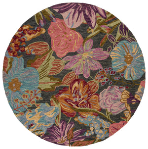 Safavieh Jardin Hand-Tufted Wool-Cotton Runner In Green & Light Blue — Floral-Inspired Low-Profile Elegance 2'-3" x 8'-0" JAR374Y-28
