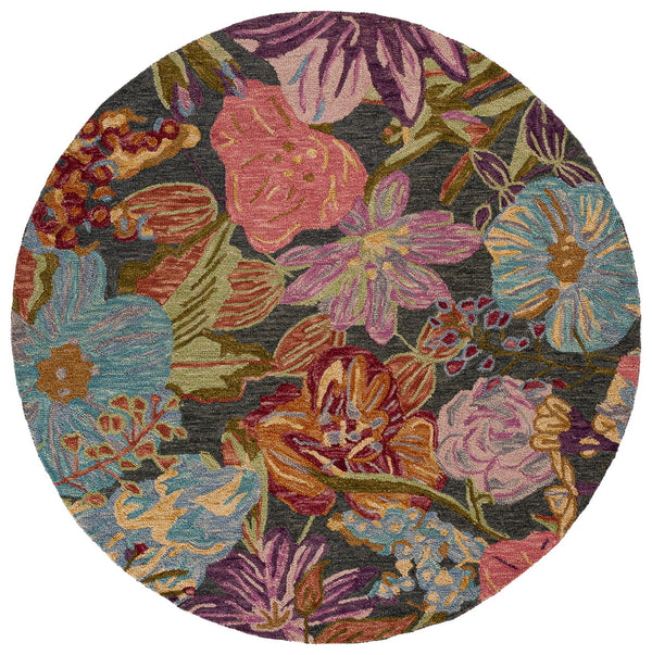 Safavieh Jardin Hand-Tufted Wool-Cotton Runner In Green & Light Blue — Floral-Inspired Low-Profile Elegance 2'-3" x 8'-0" JAR374Y-28