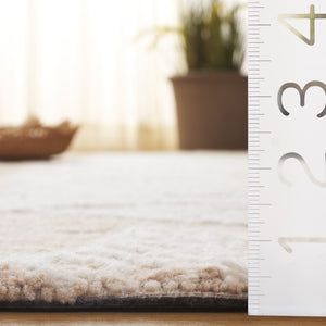 Safavieh Jardin Hand-tufted Area Rug In Elegant Taupe With Floral Design For A Cozy Living Space Decor Taupe ,Ivory 80% Wool,20% Cotton Jar375e-4