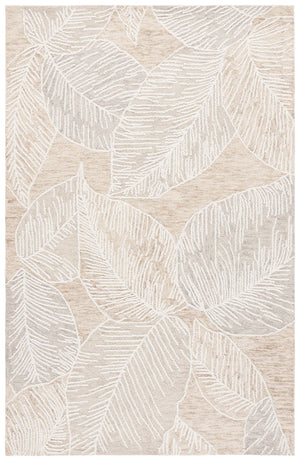 Safavieh Jardin Hand-tufted Runner Rug - Luxurious Floral Design In Warm Taupe For Elegant Home Décor Taupe ,Ivory 80% Wool,20% Cotton Jar375e-5