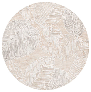 Safavieh Jardin Hand-tufted Runner Rug - Luxurious Floral Design In Warm Taupe For Elegant Home Décor Taupe ,Ivory 80% Wool,20% Cotton Jar375e-6r