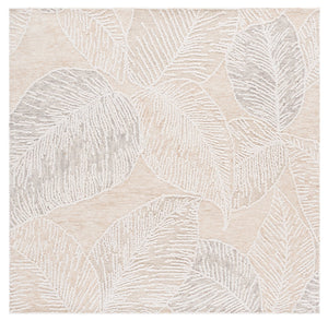 Safavieh Jardin Hand-tufted Runner Rug - Luxurious Floral Design In Warm Taupe For Elegant Home Décor Taupe ,Ivory 80% Wool,20% Cotton Jar375e-6sq