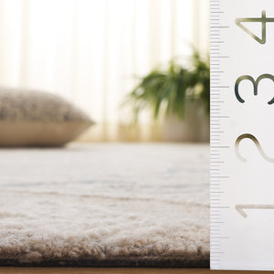 Safavieh Jardin Hand-tufted Runner Rug - Luxurious Floral Design In Warm Taupe For Elegant Home Décor Blue ,Ivory 80% Wool,20% Cotton Jar375m-5