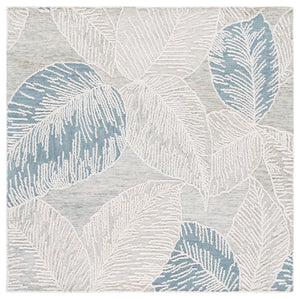 Safavieh Jardin Hand-tufted Runner Rug - Luxurious Floral Design In Warm Taupe For Elegant Home Décor Blue ,Ivory 80% Wool,20% Cotton Jar375m-6sq