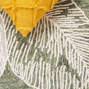 Safavieh Jardin Hand-tufted Runner Rug - Luxurious Floral Design In Warm Taupe For Elegant Home Décor Green ,Ivory 80% Wool,20% Cotton Jar375y-5