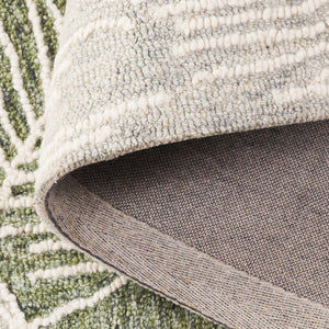 Safavieh Jardin Hand-tufted Area Rug In Elegant Taupe With Floral Design For A Cozy Living Space Decor Green ,Ivory 80% Wool,20% Cotton Jar375y-6