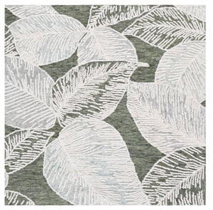 Safavieh Jardin Hand-tufted Runner Rug - Luxurious Floral Design In Warm Taupe For Elegant Home Décor Green ,Ivory 80% Wool,20% Cotton Jar375y-6sq