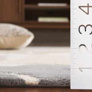 Safavieh Jardin Handtufted Runner Area Rug - Luxurious Wool & Cotton Blend For Elegant Home Décor Ivory ,Grey 80% Wool & 20% Cotton Jar402a-5