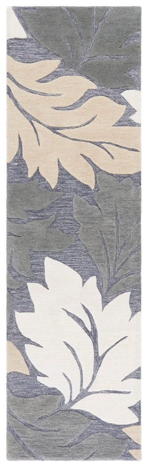 Safavieh Jardin Exquisite Hand-tufted Area Rug In Elegant Ivory And Grey For Timeless Home Decor Style Grey ,Beige 80% Wool & 20% Cotton Jar402f-9