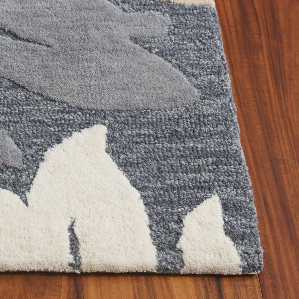 Safavieh Jardin Handtufted Runner Area Rug - Luxurious Wool & Cotton Blend For Elegant Home Décor Grey ,Beige 80% Wool & 20% Cotton Jar402f-5