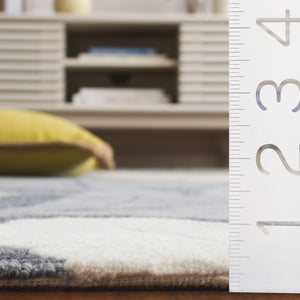 Safavieh Jardin Handtufted Runner Area Rug - Luxurious Wool & Cotton Blend For Elegant Home Décor Grey ,Beige 80% Wool & 20% Cotton Jar402f-5